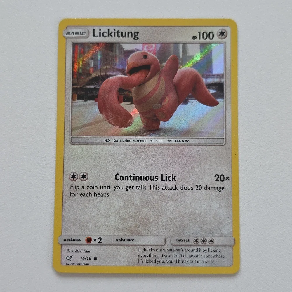Pokemon Lickitung And Lickilicky Card